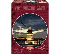 Puzzle 570 Pièces : Puzzle Horloge - The Maiden's Tower, Tour de Léandre, Turquie (Pile non fournie), Art Puzzle