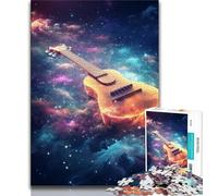 Puzzle Art Star Guitare 1000 pièces pour Adultes, Jeu Familial Anti-Stress, défi Difficile, Superbes Cadeaux et Jouets 38x26cm