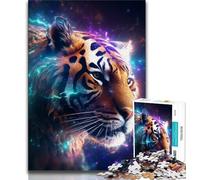 Puzzle Art Star Tiger 1000 pièces pour Adultes et Adolescents, Jeu Stimulant, Chaque pièce est Unique - Jeu Familial Stimulant (50x75cm)