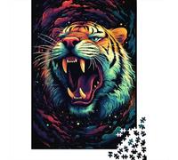 Puzzle Art Tiger Personnalisable en Carton 100% recyclé pour Adultes et Adolescents, Cadeau Unique, 1 000 pièces (75 x 50 cm)