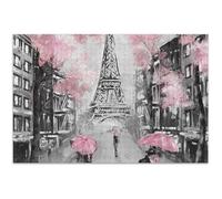 Puzzle Art Tour Eiffel Street pour adultes 1000 pièces Nature Game Tech Cadeaux amusants Art Puzzle Animal Art Peinture 75 x 50 cm