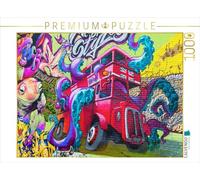 Puzzle · Art Urbain à Londres, Royaume-Uni | une fresque de street art du quartier artistique de Shoreditch… · 1000 pièces · Format assemblé 64 × 48 cm · CALVENDO Puzzle