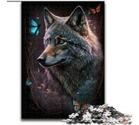 Puzzle Art Wolf 1000 pièces pour Adolescents, Jouet éducatif Anti-Stress, idéal comme Cadeau pour Toute la Famille (50x75cm)