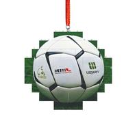 Puzzle artisanal en brique - Bloc de construction - Décoration 3D - Cadeau attentionné - Ballon de football blanc