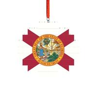 Puzzle artisanal en brique - Bloc de construction - Décoration 3D - Cadeau attentionné - Drapeau de l'État de Floride