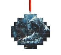 Puzzle artisanal en brique - Bloc de construction - Décoration 3D - Cadeau attentionné - Impression attaque de pirate