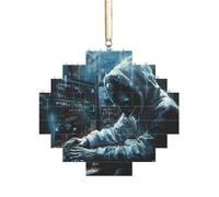 Puzzle artisanal en brique - Bloc de construction - Décoration 3D - Cadeau attentionné - Impression attaque de pirate