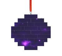Puzzle artisanal en brique - Bloc de construction - Décoration 3D - Cadeau attentionné - Motif galaxie magique