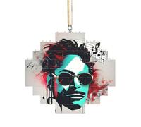 Puzzle artisanal en brique - Bloc de construction - Décoration 3D - Cadeau attentionné - Note de musique