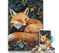 Puzzle Artistic Fox 1000 pièces pour Adultes et Adolescents, Difficile à réaliser, mais Amusant et Humoristique, décoration d'intérieur et Cadeaux Uniques (38x26cm)