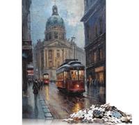 Puzzle Artistique Berlin Allemagne, Puzzle rectangulaire en Papier à emboîtement précis pour Enfants et Adultes, Cadeau de Noël Unique, 1000 pièces (75 x 50 cm)