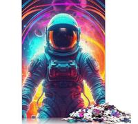 Puzzle artistique d'astronaute de 1000 pièces pour adultes, jouets éducatifs d'apprentissage, 1000 pièces (75 x 50 cm)