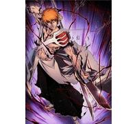 Puzzle Artistique de 1 000 pièces - Puzzle irrégulier coloré - Affiches de l'anime Japonais Bleach Kurosaki Ichigo - Jouets Anti-Stress pour Toute la Famille - 57x87cm