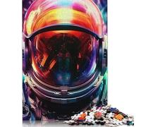 Puzzle artistique de 1000 pièces avec astronautes pour adultes, cadeau d'Halloween, puzzle pour adultes, décoration de la maison, jouets puzzle 1000 pièces (38 x 26 cm)