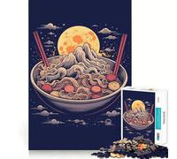 Puzzle Artistique de Bol de Ramen pour Adolescents, 1000 pièces, Jeu de logique et de développement du Sens de l'équilibre, découpe précise, (50x75cm)