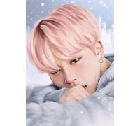 Puzzle Artistique Difficile de 1 000 pièces - Coloré - Irrégulier - Affiches du Groupe coréen Bang Group BT S Jimin - Jouet de décompression pour Toute la Famille 50x70cm