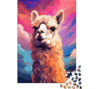 Puzzle Artistique et coloré en alpaga, Puzzle Amusant en Carton de qualité supérieure pour garçon ou Fille, Cadeaux de Noël, 1000 pièces (75 x 50 cm)