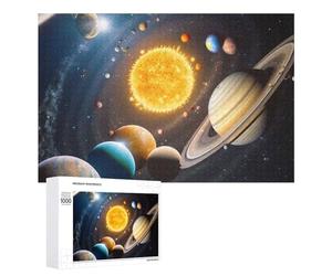 Puzzle Artistique Exploring The Solar System A Visual Journey pour Adultes, 1000 PCS