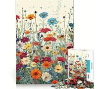 Puzzle Artistique Fleurs et Nature pour Adultes, 1000 pièces, Jeu de Concentration et de détente, Bords serrés, Cadeau du Père Noël (50x75cm)