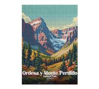 Puzzle Artistique Ordesa Y Monte Perdido National Park pour Adultes, Format 300 PCS