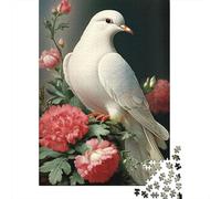 Puzzle Artistique Pigeon, Puzzle rectangulaire en Carton 100% recyclé de qualité supérieure, pour garçon ou Fille, Cadeaux de Noël, 1 000 pièces (75 x 50 cm)