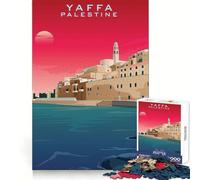 Puzzle Artistique Yaffa Palestine Design 1000 pièces pour Adolescents, développement de la réflexion et évasion, Bords Nets, Cadeau de Noël (38x52cm)