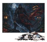 Puzzle Assassin Ninja Japonais en Bois 500 Pièces, Casse-tête Adulte