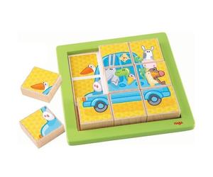 Puzzle Assemblage Blocs Animaux Voyageurs 9 pièces HABA® 2 ans