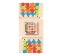 Puzzle Assorti De Couleur en Bois - Puzzle Assorti des Couleurs Éducatives, De Diapositives De Couleur Compacte | Jeu De De Diapositives pour Les | Secouer Les Perles du Jeu À La