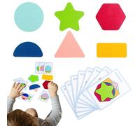 Puzzle Assorti de Forme, Jeu Assorti de Forme - Maze Assorti de Reconnaissance de Couleur en Bois | Trieur préscolaire, Jouet d'empilement de tri de géométrie Amusante Lisse pour Les Filles garçons