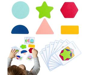 Puzzle Assorti de Forme, Jeu Assorti de Forme - Maze Assorti de Reconnaissance de Couleur en Bois | Trieur préscolaire, Jouet d'empilement de tri de géométrie Amusante Lisse pour Les Filles garçons