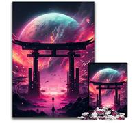 Puzzle Astral Gate pour Adultes, 1000 pièces en Carton, activités Amusantes à la Maison, Cadeau d'anniversaire, Cadeau de Voyage, 26x38cm/10,23x14,96 Pouces