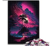 Puzzle AstroIsland avec Nuages tropicaux 1000 pièces, Jeu éducatif, défi, Cadeau d'anniversaire, décoration Murale (50x75cm)