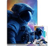Puzzle Astronaute 1000 pièces, Difficile à compléter mais Amusant et Humoristique avec Affiche et fiche de Questions-réponses Assorties 50x75cm