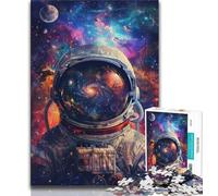 Puzzle Astronaute 1000 pièces pour Adultes et Adolescents, Jeux d'activités familiales stimulants, Jouet à Faire soi-même pour décoration Murale de la Maison (50x75cm)