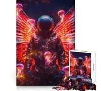 Puzzle Astronaute Angélique 1000 Pièces pour Adolescents Stimule la mémoire Temps de Détente Agréable Assemblage Solide Cadeau de Noël Unique (50x75cm)