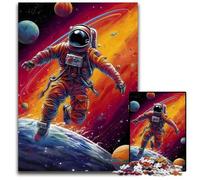 Puzzle Astronaute Couleurs Incroyables 1000 Pièces pour Adultes, Puzzles pour Adultes, Décoration Maison DIY, Jeu de Casse-tête 50x75CM/19.68x29.52inch