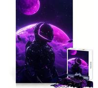 Puzzle Astronaute dans Nébuleuse Violette pour Adultes 1000 Pièces Défi Mental Activité Relaxante Cadeau Festif Idéal (50x75cm)