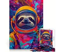 Puzzle Astronaute Paresseux de l'espace pour Adultes 1000 Pièces Développe la Concentration, Loisirs et Plaisir S'emboîte Parfaitement Idée Cadeau Chic pour Noël (50x75cm)