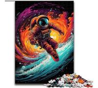 Puzzle Astronautes Surfeurs 1000 pièces pour Adolescents, Jeux éducatifs, décoration d'intérieur, Cadeau d'anniversaire, Art Mural (26x38cm)