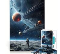 Puzzle astronomique Éclairs Nocturnes dans l'espace de 1000 pièces pour Adolescents Jeu de réflexion Relaxant, découpe soignée, Cadeau raffiné (50x75cm)