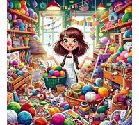 Puzzle Atelier de Couture de 200 Pièces pour Adultes, Puzzles 200 pièces Adultes, Jigsaw Puzzle d'art pour Défi, Puzzles Coloré à Faire soi-même pour la Décoration de la Maison