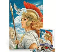 Puzzle Athéna, déesse de la Guerre pour Adultes, 1000 pièces, Exercice Mental, détente Facile, Solide, Cadeau d'anniversaire (38x26cm)