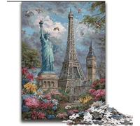 Puzzle Attractions mondiales 2000 pièces pour Adultes et Adolescents, Cadeau d'anniversaire pour Tuer Le Temps, décoration Murale pour 14 Ans et Plus (70x100cm)