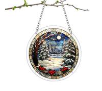 Puzzle Attrape-pour Adultes Puzzle En Acrylique DIY À Assembler Soi-Même 83 | Attrape-pour l'Hiver 25 cm Pour Femme Homme Maison Ferme Intérieur Porte Terrasse Fenêtre Jardin Balcon Patio Bleu
