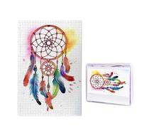 Puzzle attrape-rêves aquarelle pour adultes de 1000 pièces, puzzle en bois à partir de photos, puzzles stimulants parfaits pour les soirées de jeu, décoration de la maison, cadeau pour les vacances et