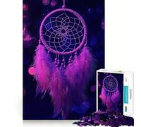 Puzzle Attrape-rêves Violet de 1000 pièces pour Adolescents, Jeu de logique et de détente, découpe précise, Cadeau précieux (50x75cm)