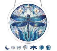 Puzzle Attrape-Soleil en Acrylique de 83 pièces | Forme ronde de chaîne en métal de capteur de soleil imprimé UV à haute transparence(Color 4)