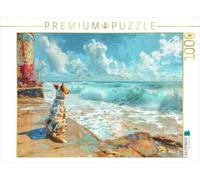Puzzle · Au Bord de l'eau | Un chien observe le jeu des vagues · 1000 pièces · Format assemblé 64 × 48 cm · CALVENDO Puzzle
