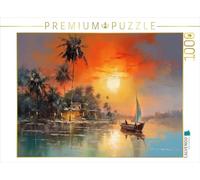 Puzzle · Au crépuscule | Une ambiance caribéenne · 1000 pièces · Format assemblé 64 × 48 cm · CALVENDO Puzzle